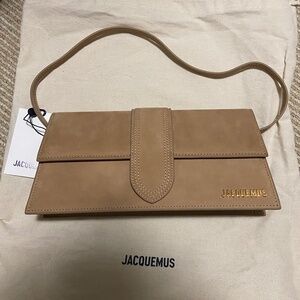 SOLD! New Jacquemus Le Bambino Long Bag Dark Beige
